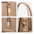 Top Handle Handbag with Matching Wristlet - Dasein Bags