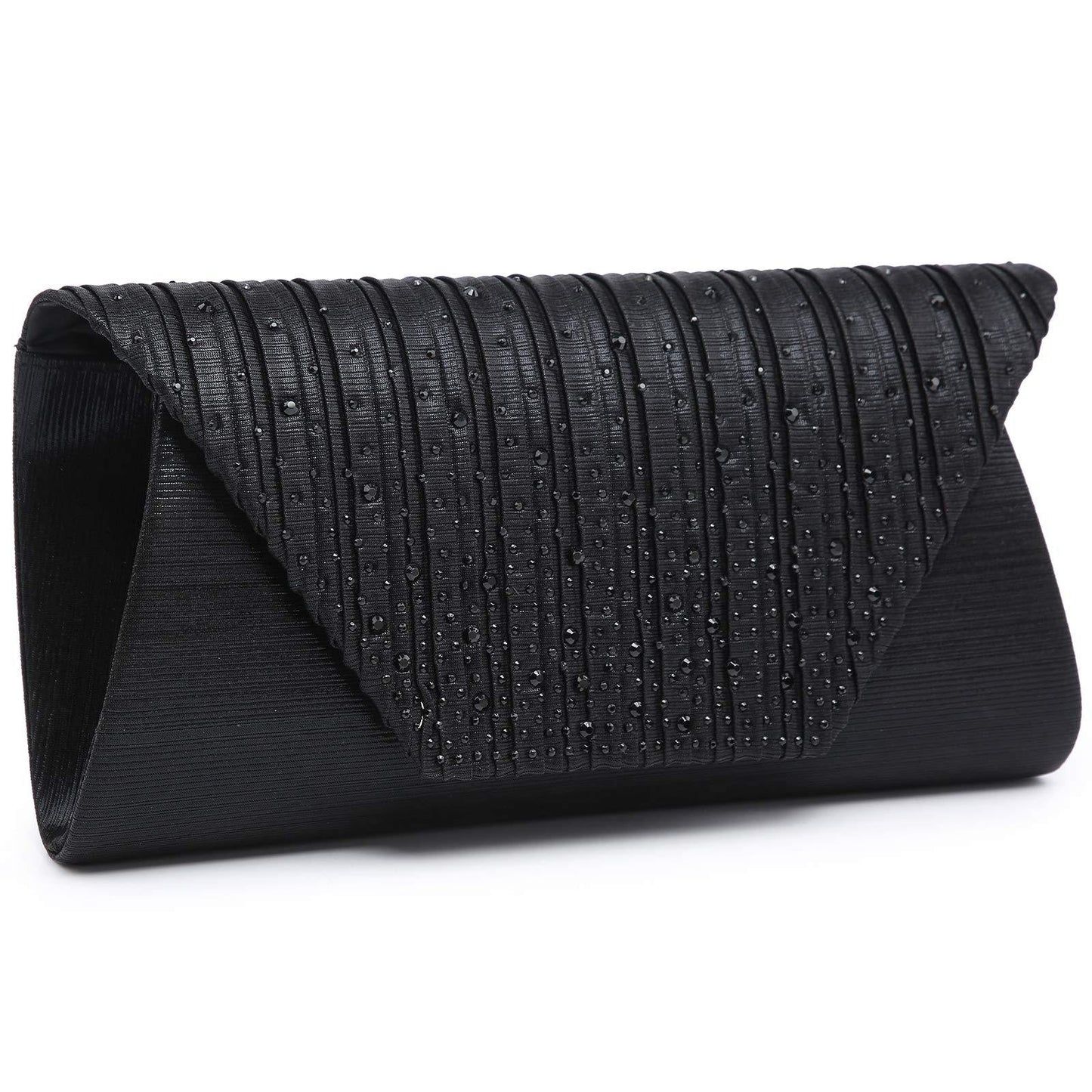 Women Glitter Rhinestone Wedding Evening Purse Envelope Clutch Dasein - Dasein Bags