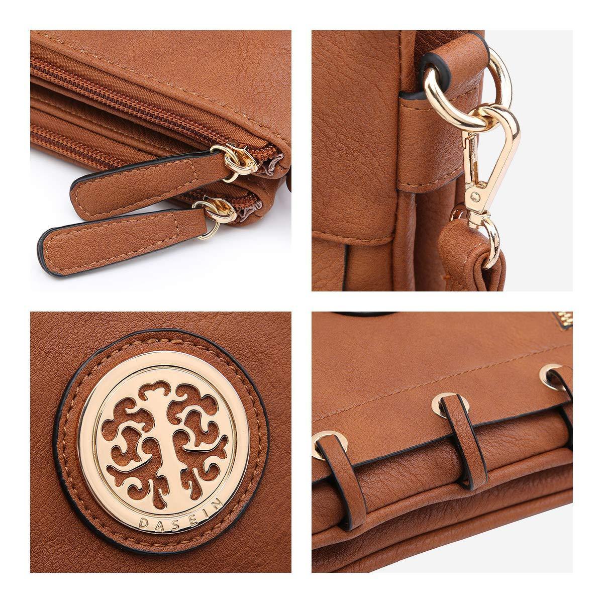 Small Size Emblem Retro Designer Crossbody Messenger Bag l Dasein - Dasein Bags