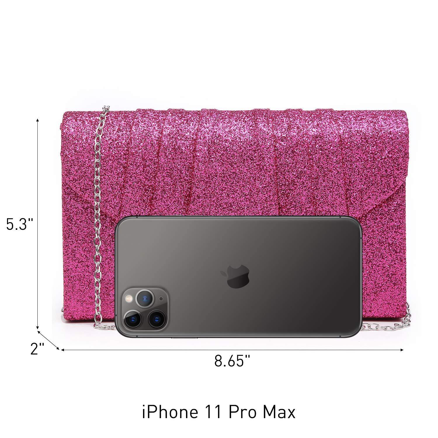 Women's Evening Bag Pleated Envelope Clutch Handbag l Dasein - Dasein Bags