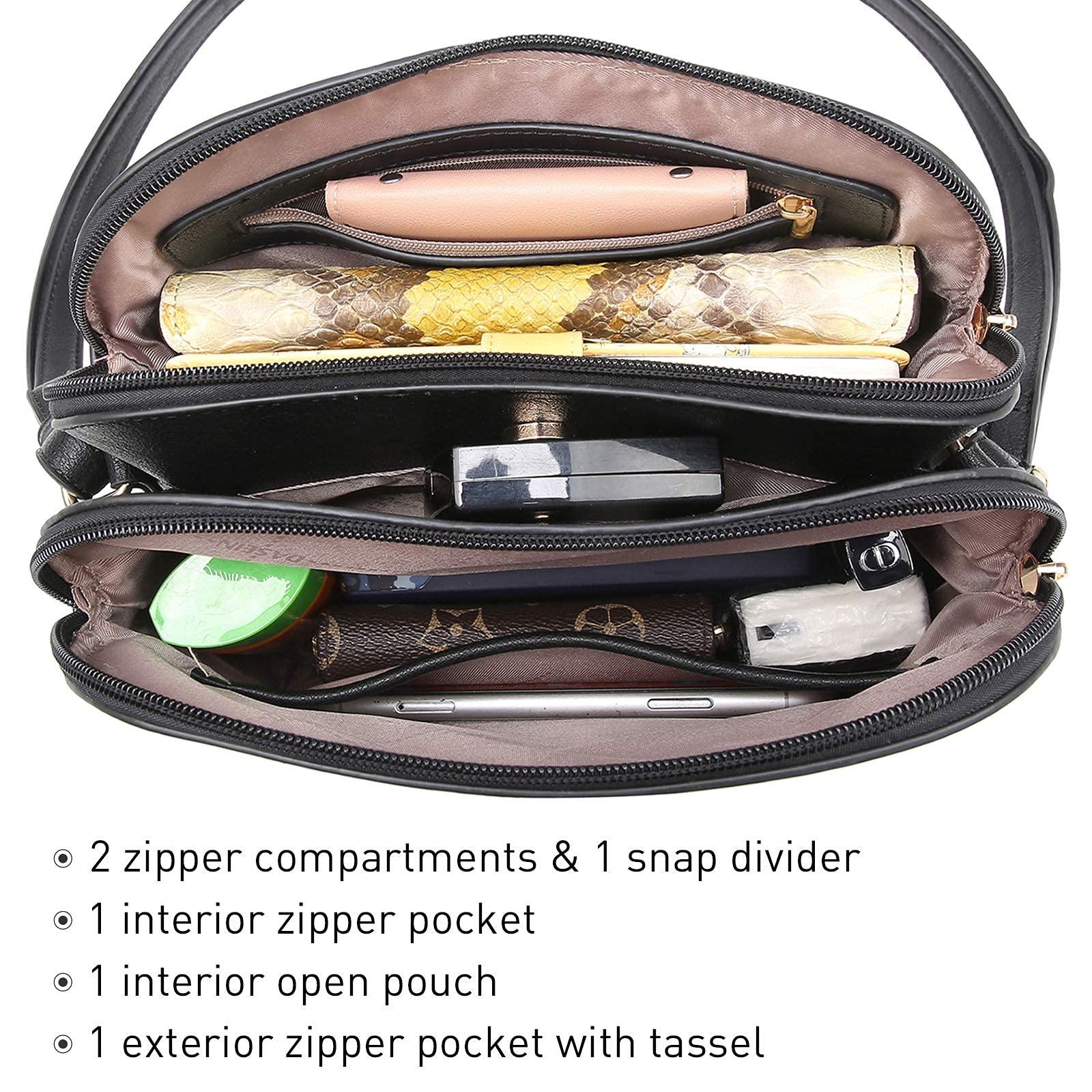 Tassel Front Zipper Crossbody Bag - Dasein Bags