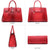 Fashion embossed Shoulder Top Handle Satchel Tote Bag with Matching Clutch l Dasein - Dasein Bags