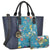 Fashion Stitching Color Large Tote Bag with Matching Wallet l Dasein - Dasein Bags