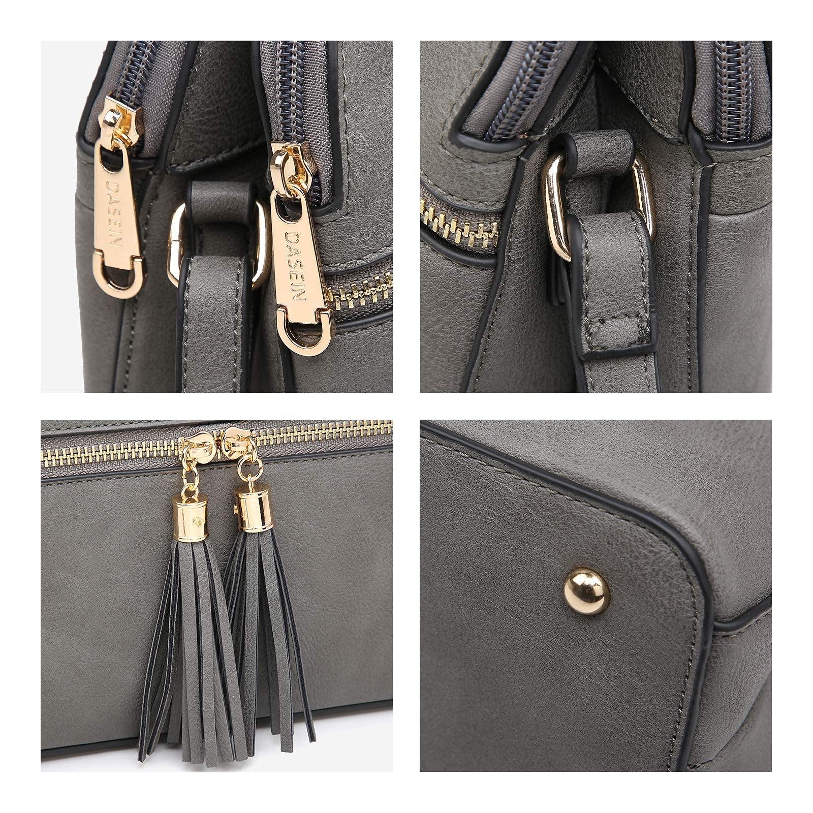 Tassel Front Zipper Crossbody Bag - Dasein Bags