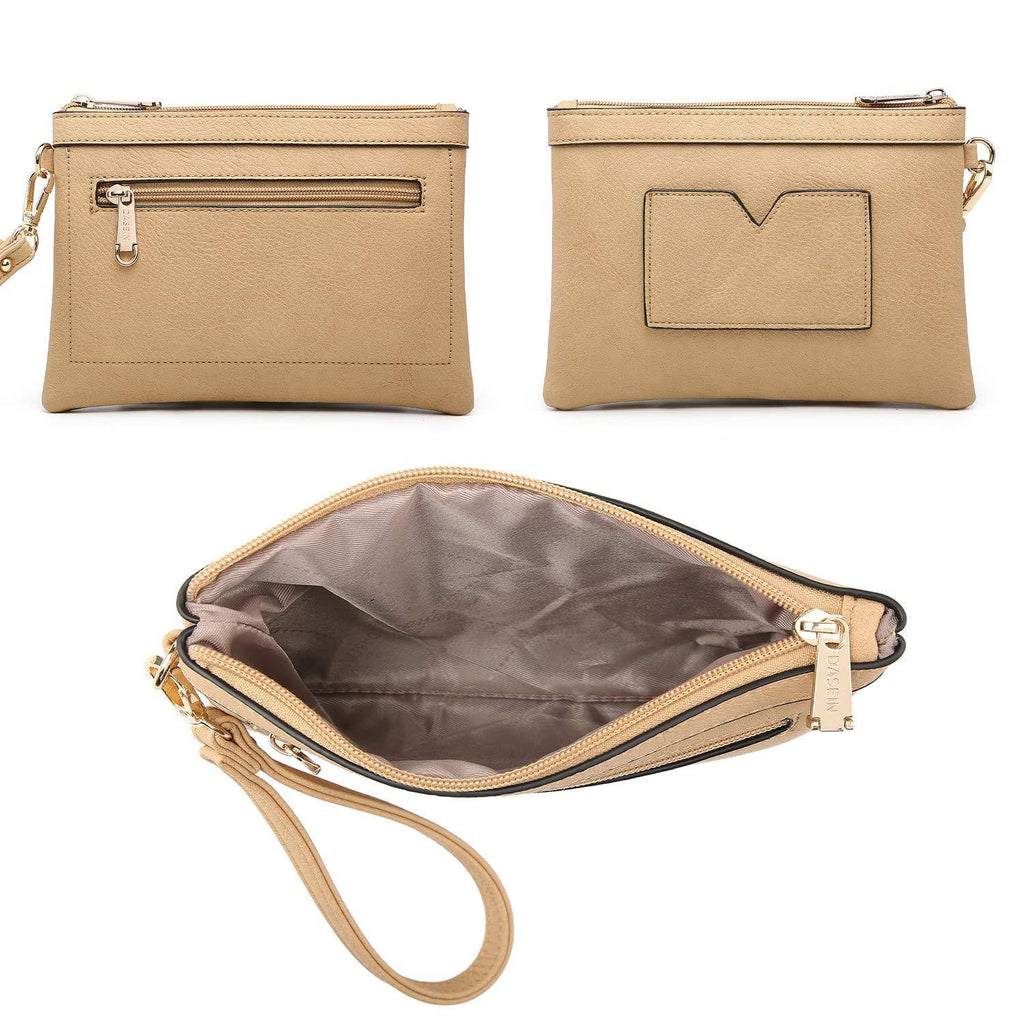 Tassel Weave Two Tone PU Leather Handbag with Matching Wallet l Dasein - Dasein Bags