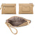Tassel Weave Two Tone PU Leather Handbag with Matching Wallet l Dasein - Dasein Bags