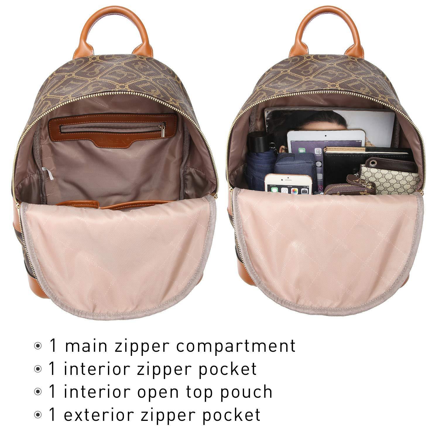 Fashion Casual Women Backpack with Matching Wristlet 2Pcs Set l Dasein - Dasein Bags