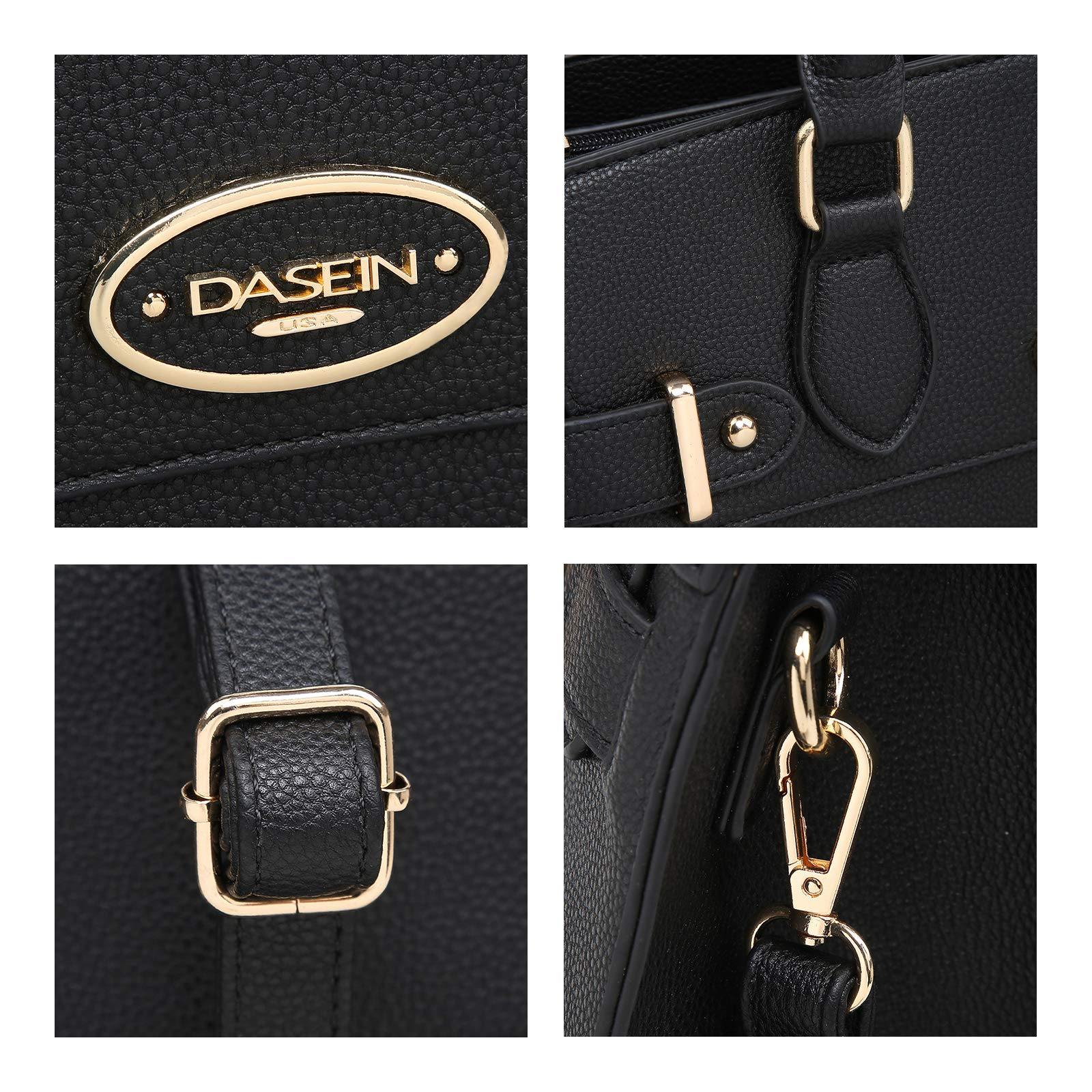 Ladies Shoulder Bag Top Handle Satchel Tote Work Bag with Matching Clutch l Dasein - Dasein Bags