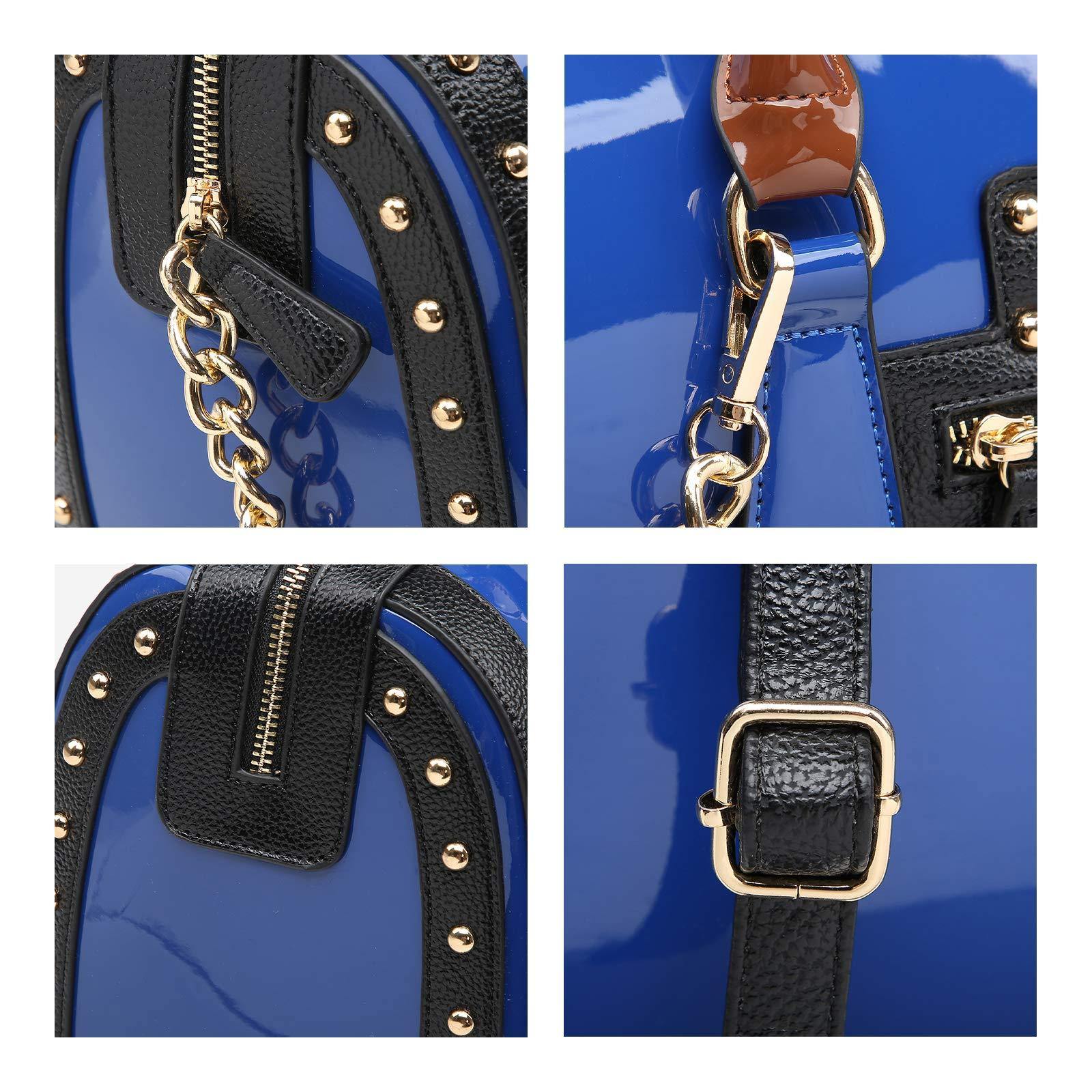 Shiny Patent Handbags Barrel Top Handle Bag for Women l Dasein - Dasein Bags