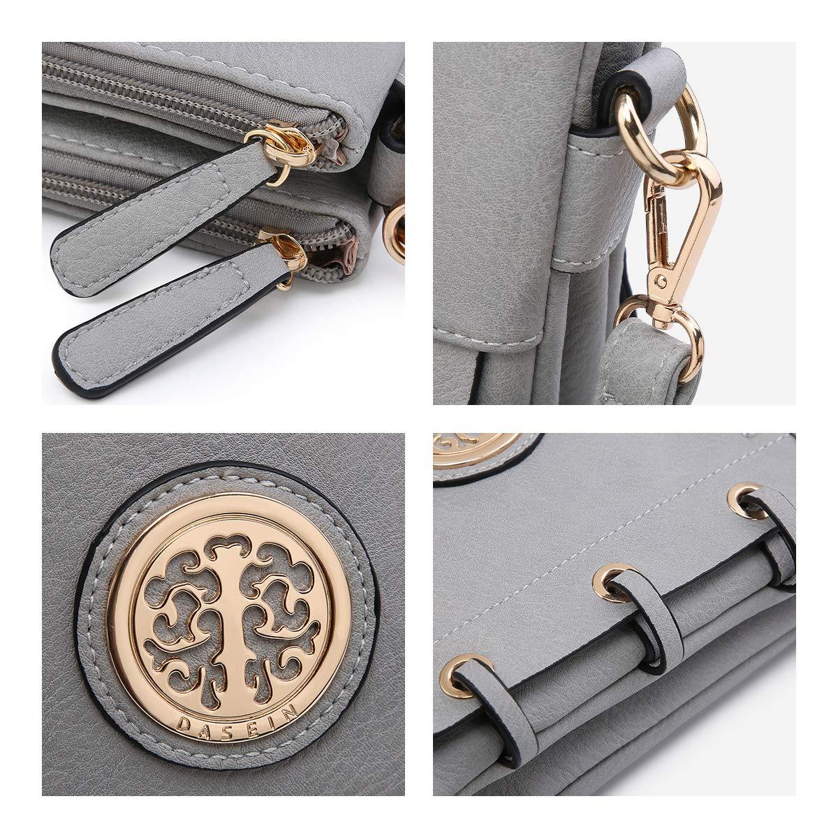 Small Size Emblem Retro Designer Crossbody Messenger Bag l Dasein - Dasein Bags