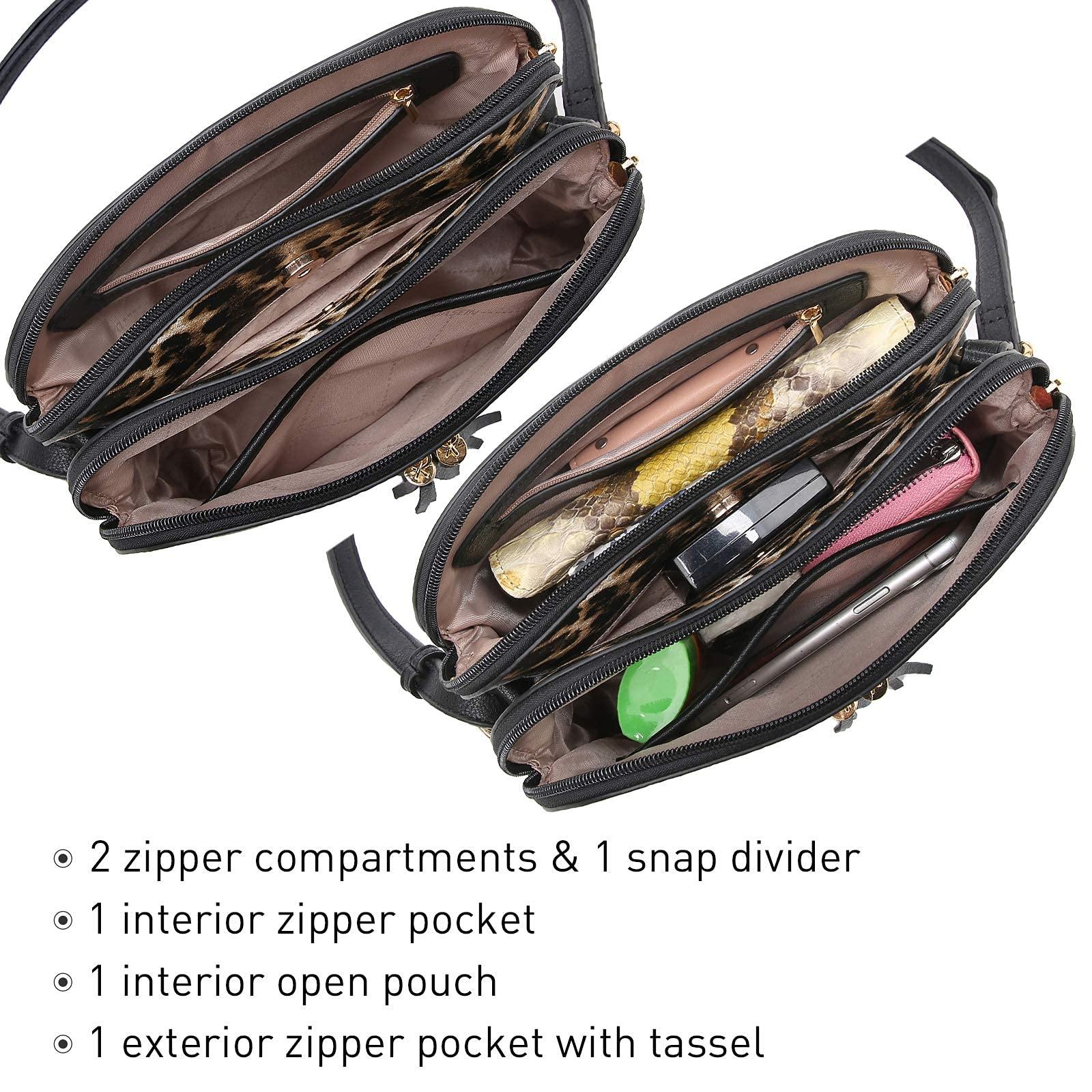 Two-Tone Tassel Crossbody Bag - Dasein Bags