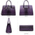 Fashion embossed Shoulder Top Handle Satchel Tote Bag with Matching Clutch l Dasein - Dasein Bags