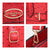 Fashion embossed Shoulder Top Handle Satchel Tote Bag with Matching Clutch l Dasein - Dasein Bags