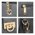 Women Fashion Chain Fashion Belt lock Tote Bags With Matching Clutch Dasein - Dasein Bags