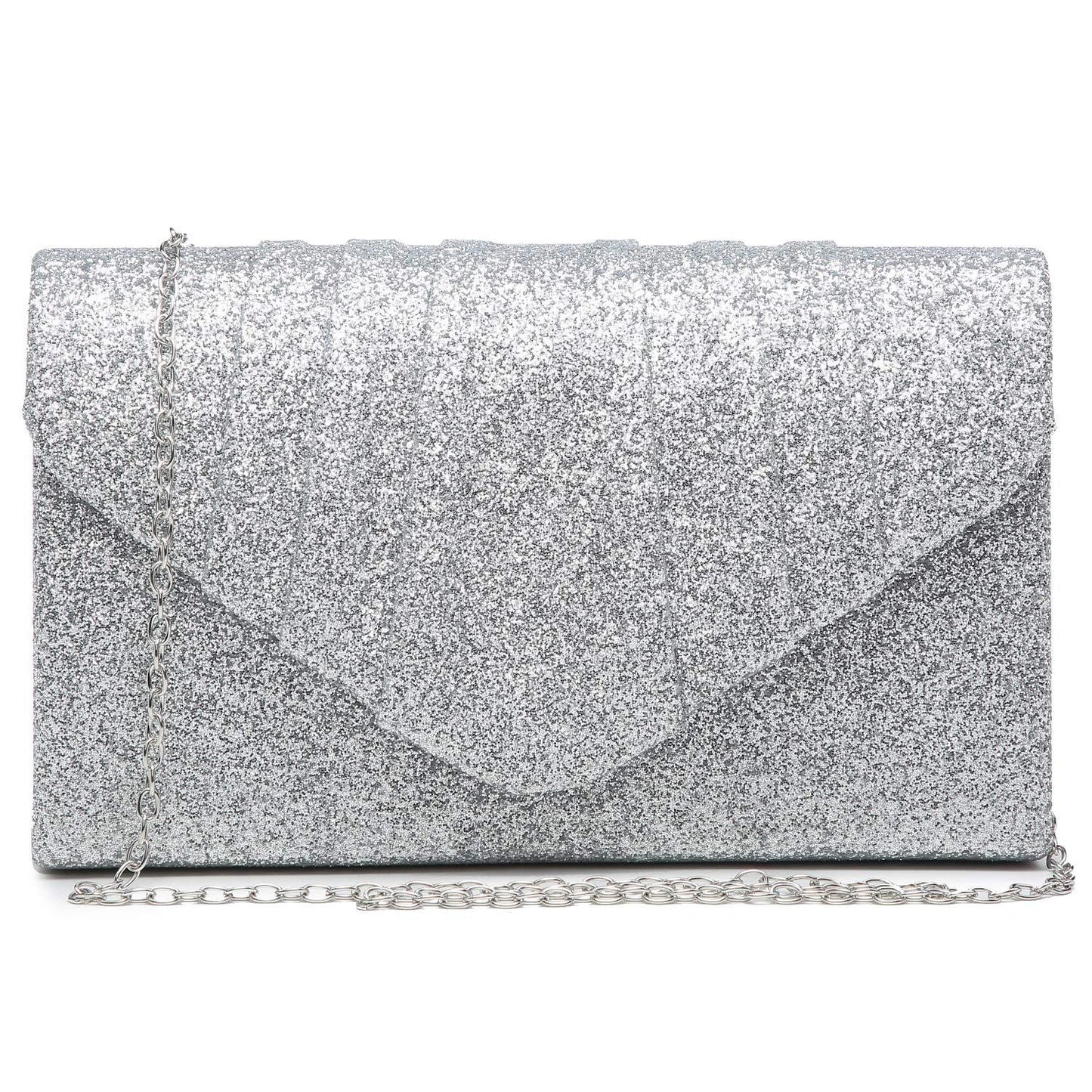 Women's Evening Bag Pleated Envelope Clutch Handbag l Dasein - Dasein Bags
