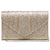 Women's Evening Bag Pleated Envelope Clutch Handbag l Dasein - Dasein Bags