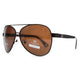 Women's Classic Aviator Sunglasses w/ Simple Side Accent