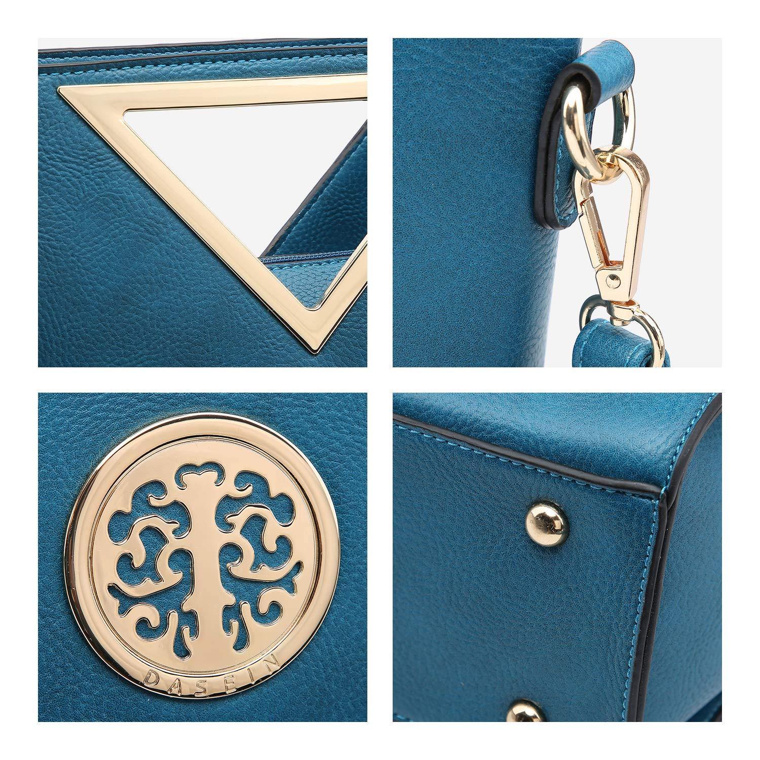 Fashion Design Chic Triangle Handle Shoulder Bag with Matching Wallet l Dasein - Dasein Bags