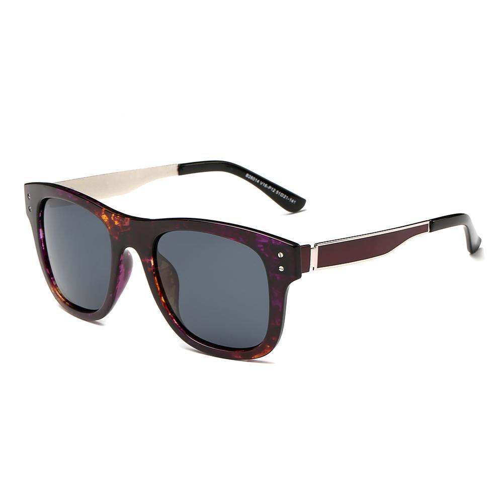 Square Sunglasses with Thick Metal Arms - Dasein Bags