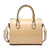 Shiny Patent Faux Leather Barrel Top Handle Satchel Bag for Women Dasein - Dasein Bags
