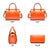 Shiny Patent Faux Leather Barrel Top Handle Satchel Bag for Women Dasein - Dasein Bags