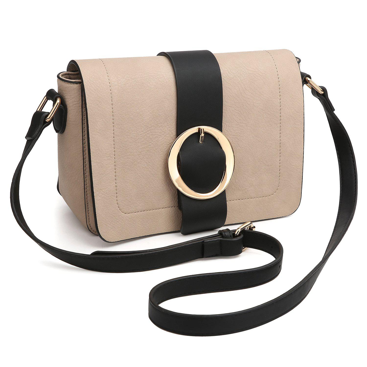 Buckle Gold-Tone Ring Crossbody Bag-Crossbody/Messenger bag-Dasein Bags