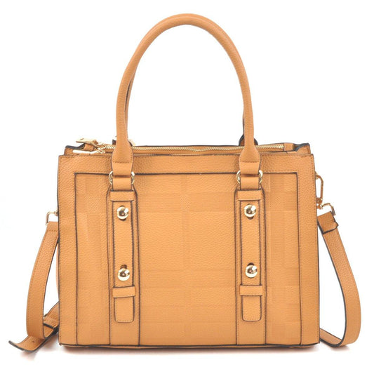 Dasein Belted Medium Satchel Bag - Dasein Bags