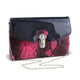 Women's Snakeskin Faux Leather Fashion Clutch with Bonus Chain Strap