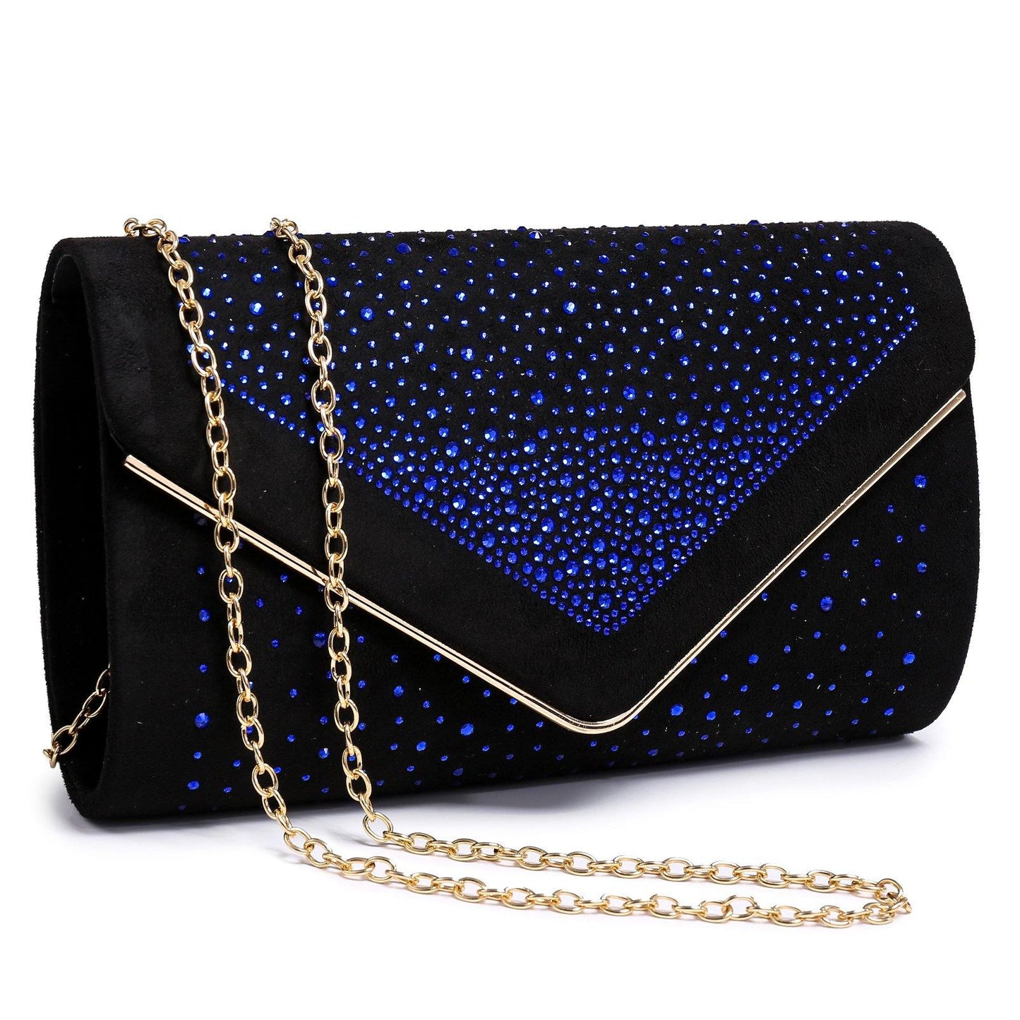 Envelope Shining Rhinestone Clutch Purses for Party Wedding Purse Dasein - Dasein Bags
