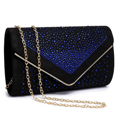 Envelope Shining Rhinestone Clutch Purses for Party Wedding Purse Dasein - Dasein Bags
