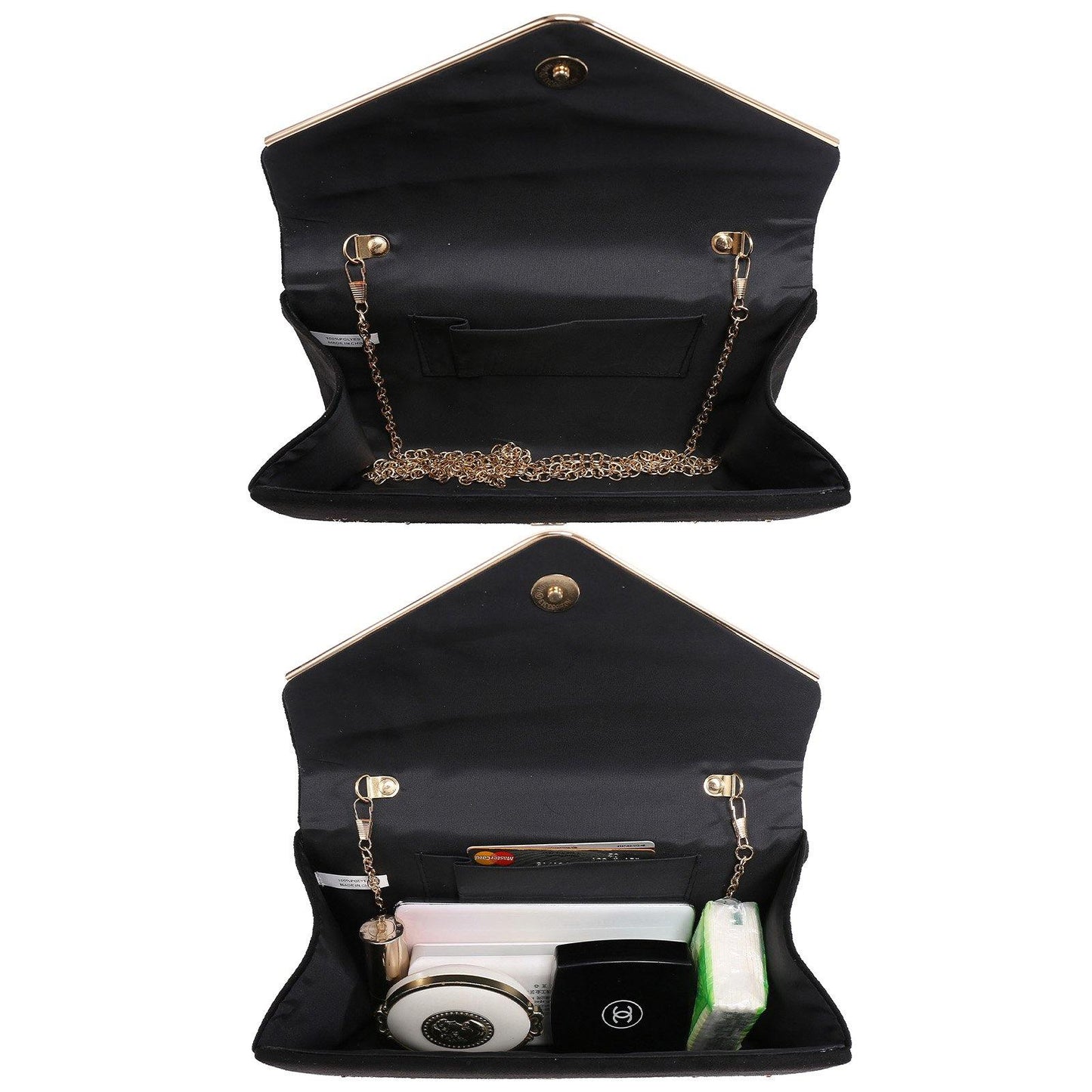 Envelope Shining Rhinestone Clutch Purses for Party Wedding Purse Dasein - Dasein Bags