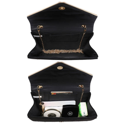 Envelope Shining Rhinestone Clutch Purses for Party Wedding Purse Dasein - Dasein Bags