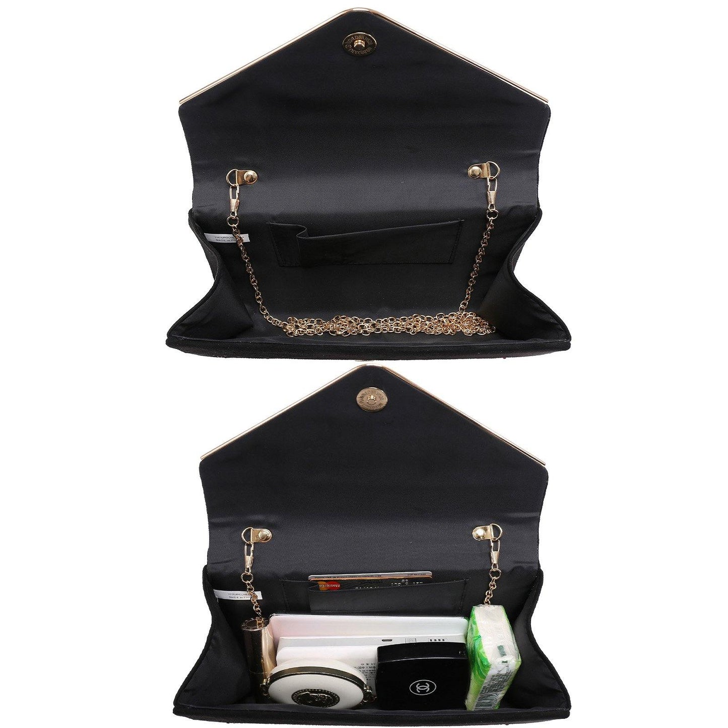 Envelope Shining Rhinestone Clutch Purses for Party Wedding Purse Dasein - Dasein Bags