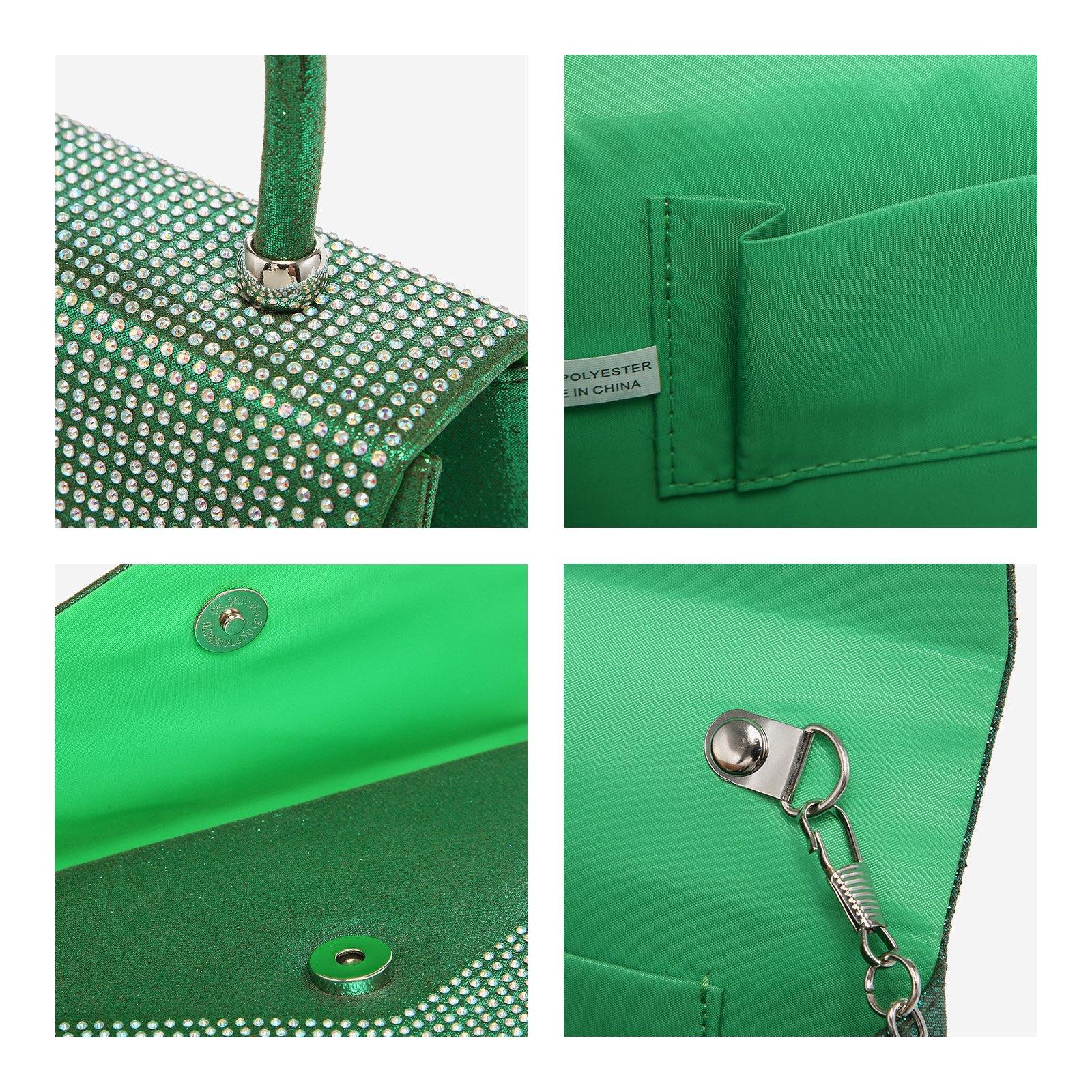 Glitter Evening Clutch Bag Rhinestone Handbag Purse Wedding Party Bag for Women - Dasein Bags