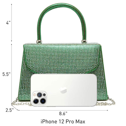 Glitter Evening Clutch Bag Rhinestone Handbag Purse Wedding Party Bag for Women - Dasein Bags