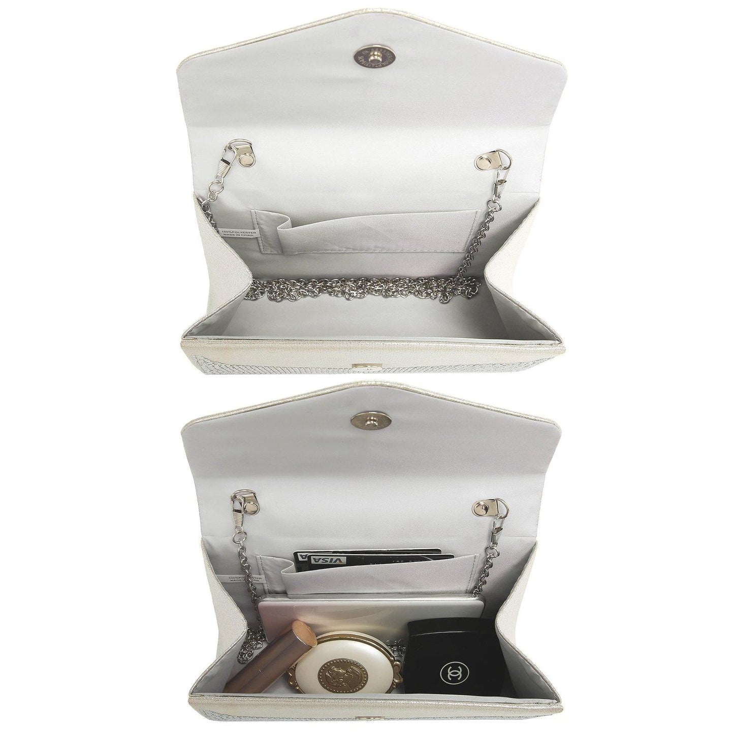 Glitter Evening Clutch Bag Rhinestone Handbag Purse Wedding Party Bag for Women - Dasein Bags