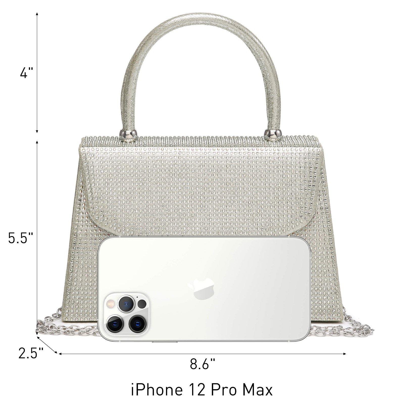 Glitter Evening Clutch Bag Rhinestone Handbag Purse Wedding Party Bag for Women - Dasein Bags