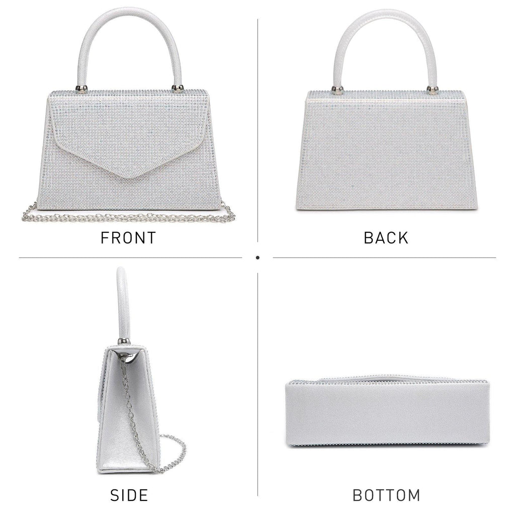 Glitter Evening Clutch Bag Rhinestone Handbag Purse Wedding Party Bag for Women - Dasein Bags