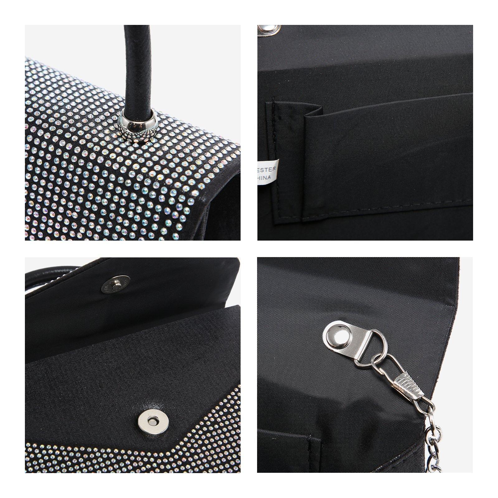 Glitter Evening Clutch Bag Rhinestone Handbag Purse Wedding Party Bag for Women - Dasein Bags