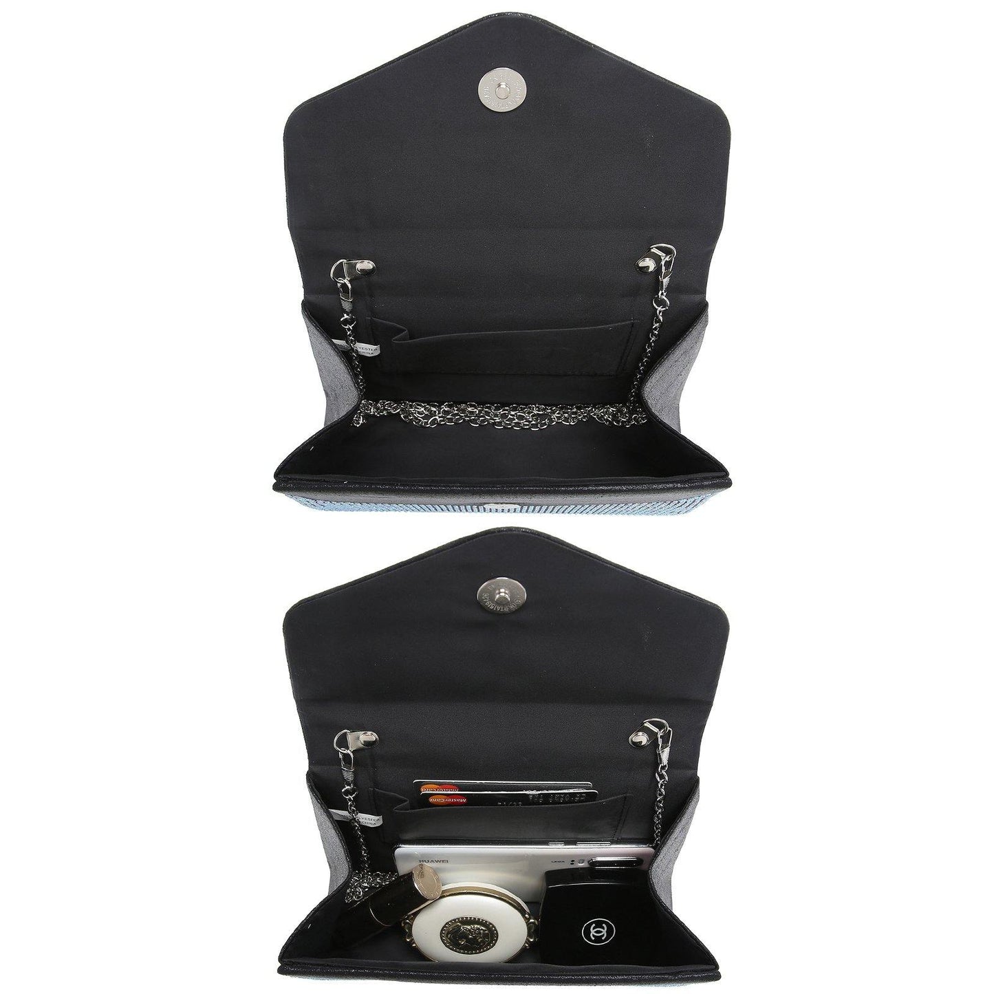 Glitter Evening Clutch Bag Rhinestone Handbag Purse Wedding Party Bag for Women - Dasein Bags