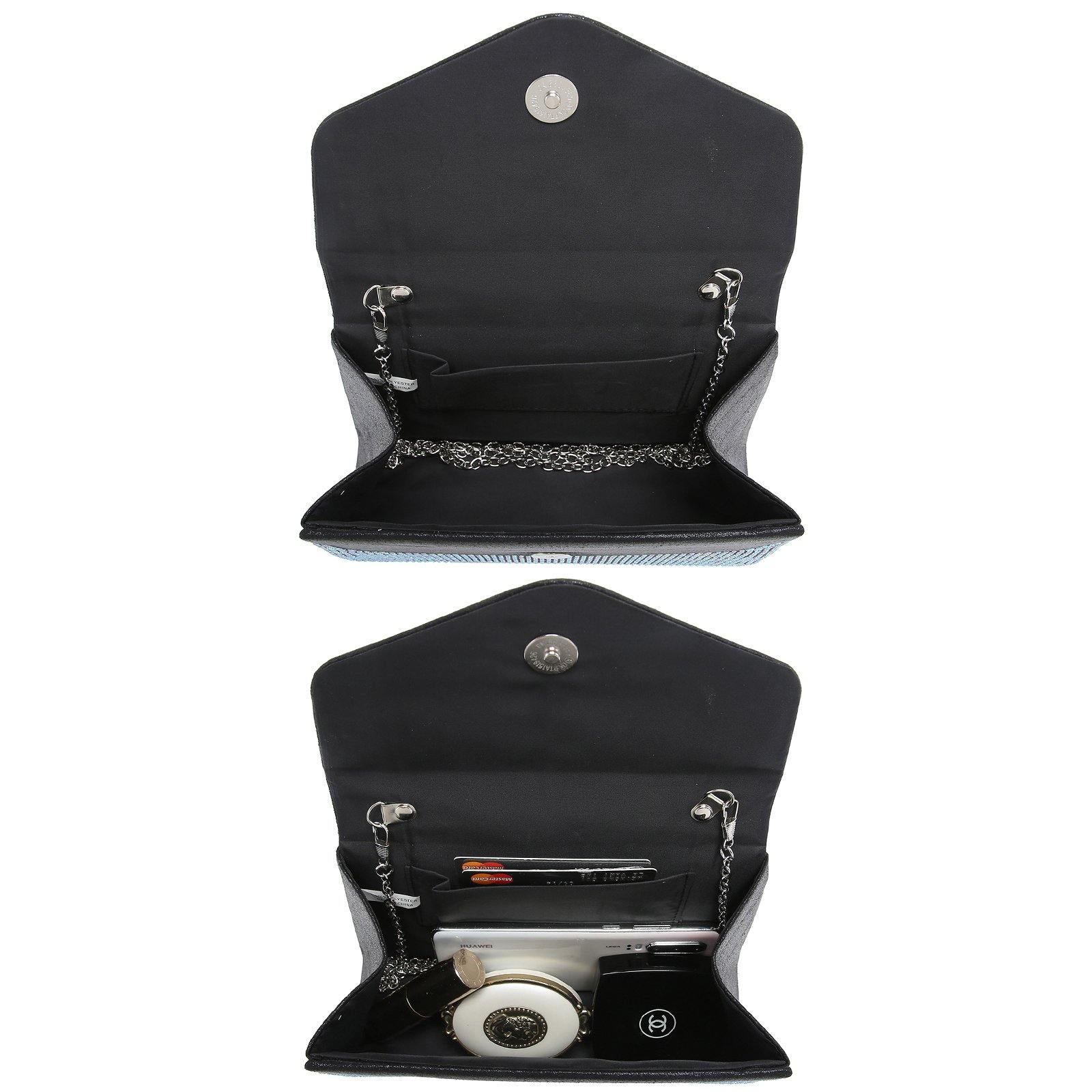 Glitter Evening Clutch Bag Rhinestone Handbag Purse Wedding Party Bag for Women - Dasein Bags