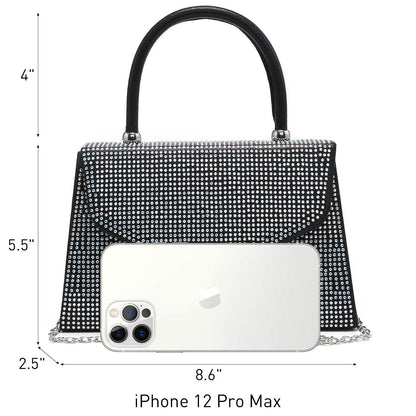 Glitter Evening Clutch Bag Rhinestone Handbag Purse Wedding Party Bag for Women - Dasein Bags