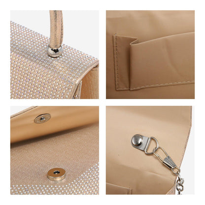 Glitter Evening Clutch Bag Rhinestone Handbag Purse Wedding Party Bag for Women - Dasein Bags