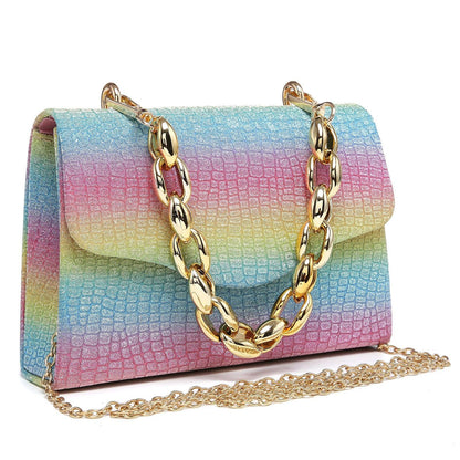 Chain Clutch Purse Glittering Evening Bag Party Cocktail Prom Handbags for Women - Dasein Bags