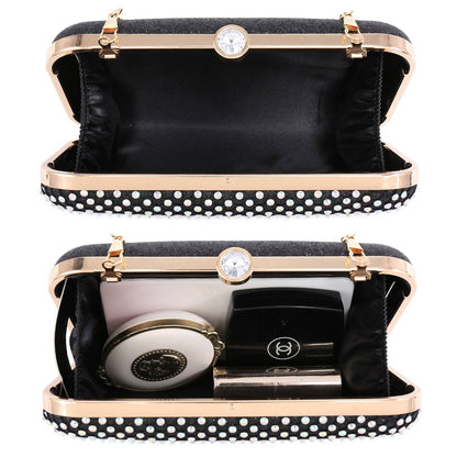 Womens Sparkling Rhinestone Clutch Evening Purse for Prom Party Wedding Dasein - Dasein Bags