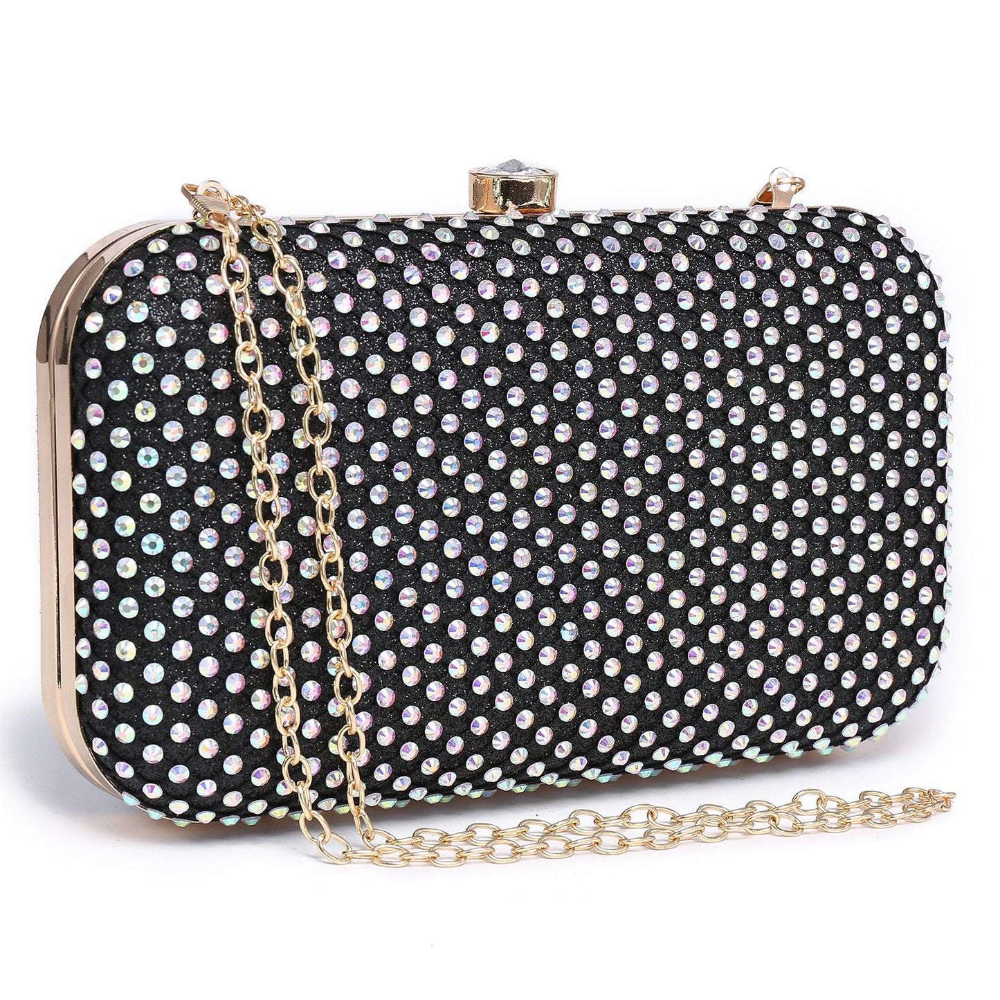 Womens Sparkling Rhinestone Clutch Evening Purse for Prom Party Wedding Dasein - Dasein Bags