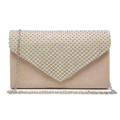 Women Colorful Rhinestone Cocktail Prom Evening Clutch Bags for Wedding Dasein - Dasein Bags