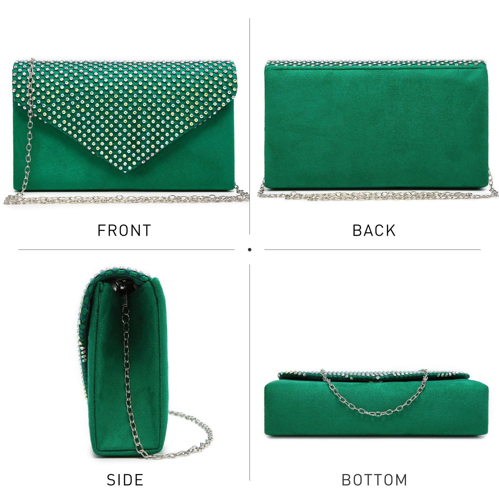 Women Colorful Rhinestone Cocktail Prom Evening Clutch Bags for Wedding Dasein - Dasein Bags