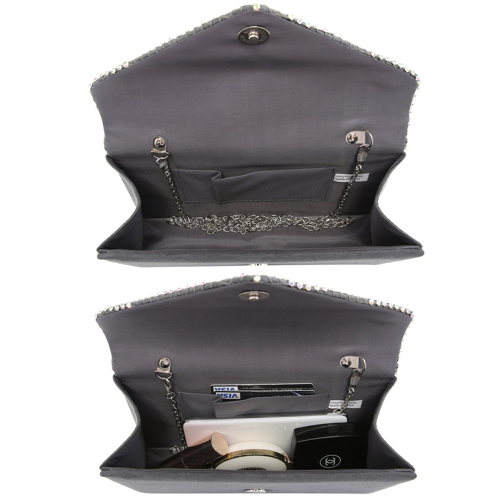 Women Colorful Rhinestone Cocktail Prom Evening Clutch Bags for Wedding Dasein - Dasein Bags