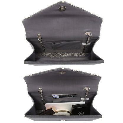 Women Colorful Rhinestone Cocktail Prom Evening Clutch Bags for Wedding Dasein - Dasein Bags